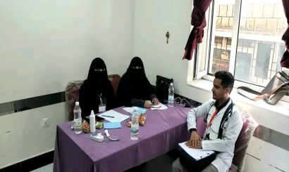 تدشين الإمتحانات السريرية لطلبة الدفعة الثالثة طب وجراحة قسم نساء وولادة