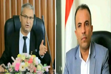 وزير الخدمة المدنية ورئيس جامعة إب في لقاء لمناقشة سبل تعزيز التعاون المشترك